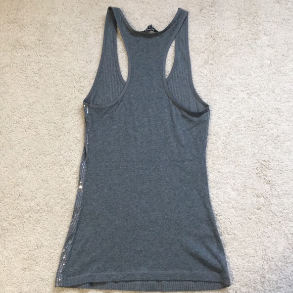 Sequined Racerback Tank Top (Express) - Picture 3 of 3